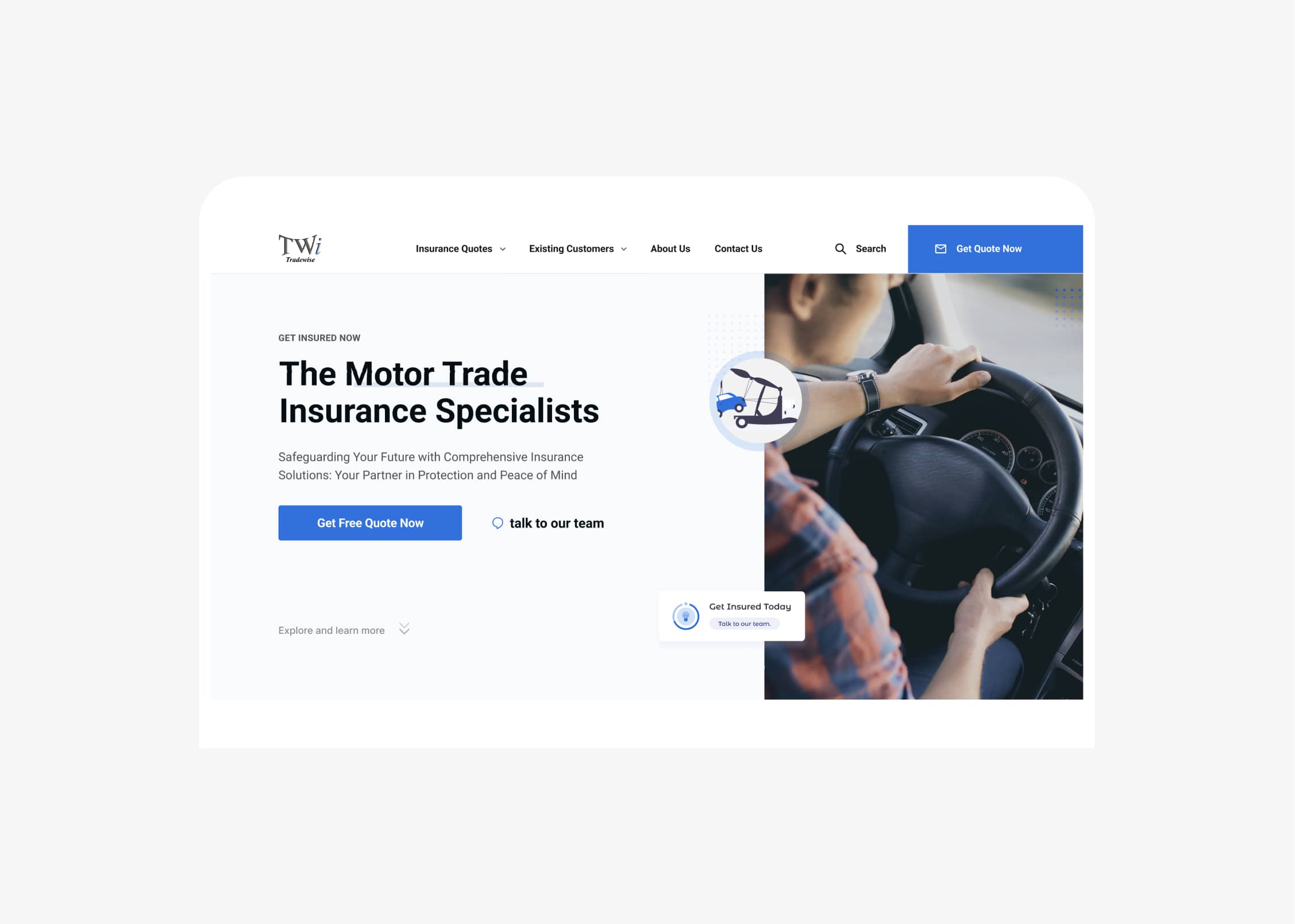 TradeWise Insurance Website